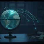 Globe with glowing connection lines symbolizes domain mapping in WordPress | Domain Mapping WordPress
